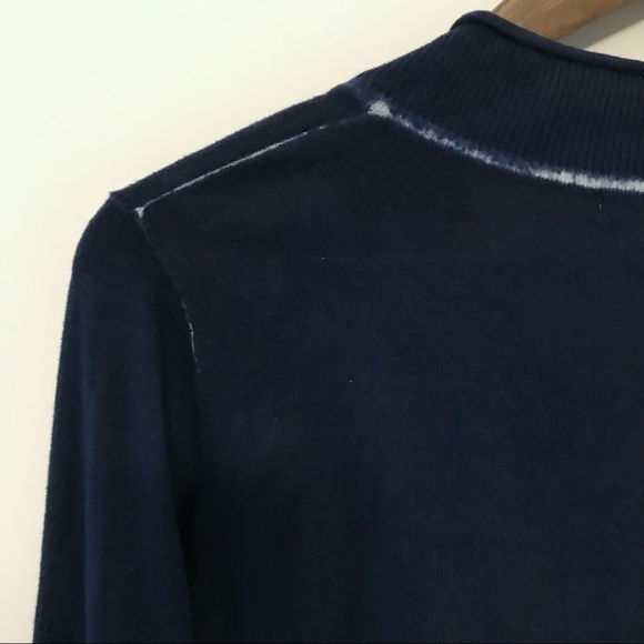 CAbi Navy Blue Tie Dye Centerfield Lightweight Cardigan Sweater Style 287 Small - Picture 9 of 13